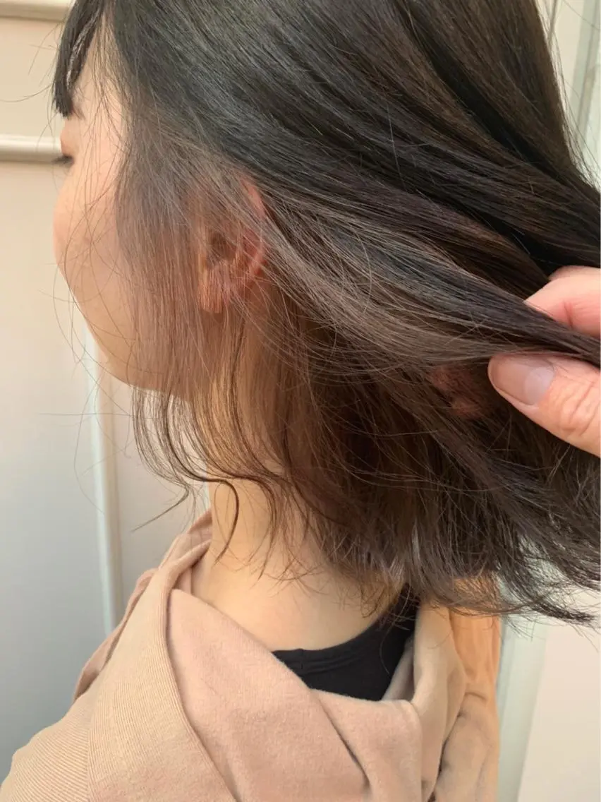 ミディアム カラー グレージュ 🫟Blanco🫟 Color&Careのヘアスタイル