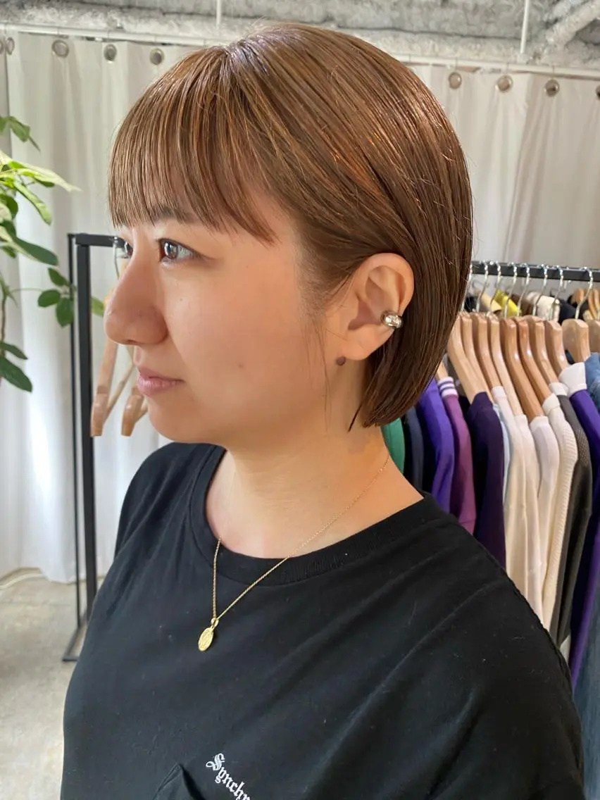ショート カラー カット ヘアカラー トリートメント Hayashi Shioriのヘアスタイル