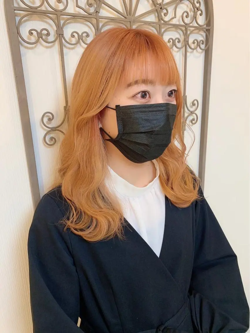 セミロング カラー 🩶韓国艶髪🇰🇷 下本夕綺のヘアスタイル