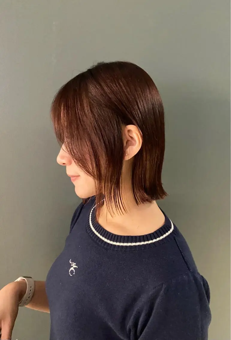 ミディアム カラー カット ヘアカラー トリートメント stylist トモヤのヘアスタイル