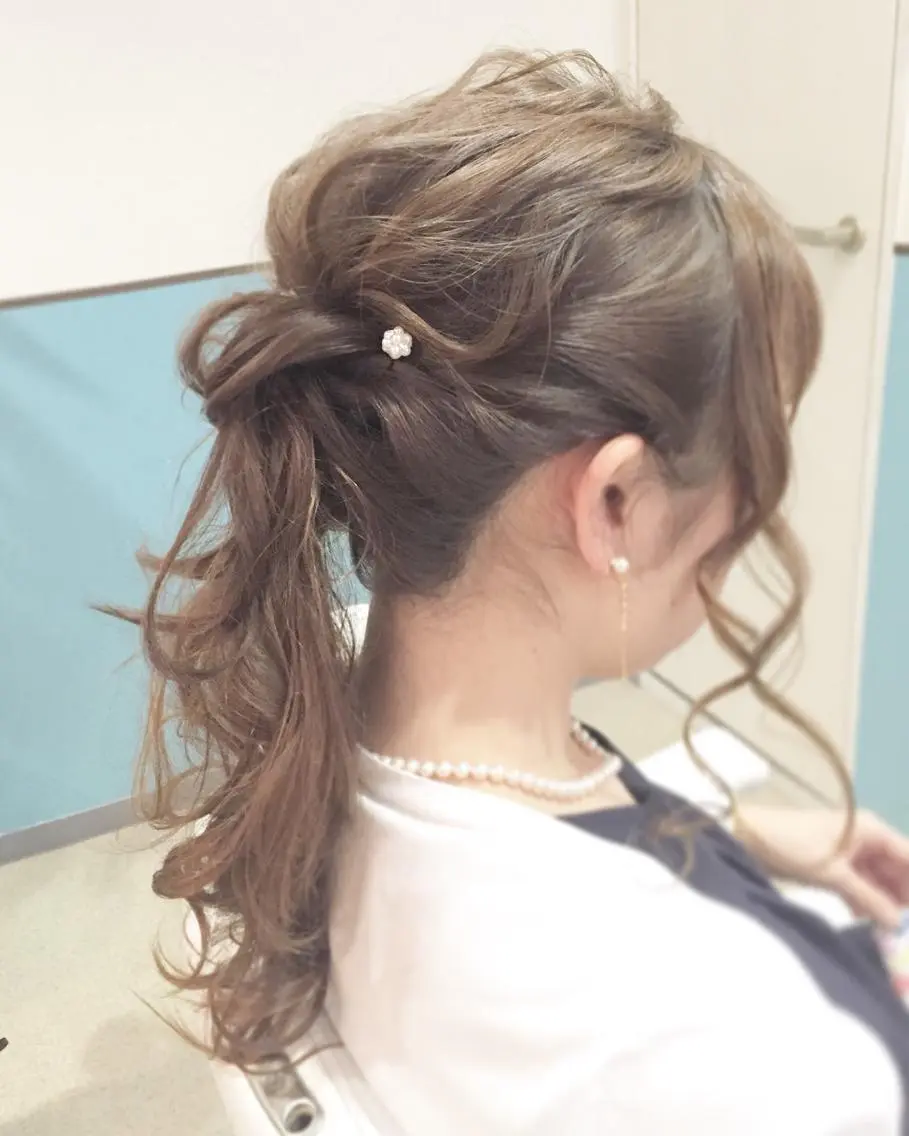ショート ミディアム セミロング ロング ヘアアレンジ 早朝✨ヘアセット 着付け/清水玲歌のヘアスタイル