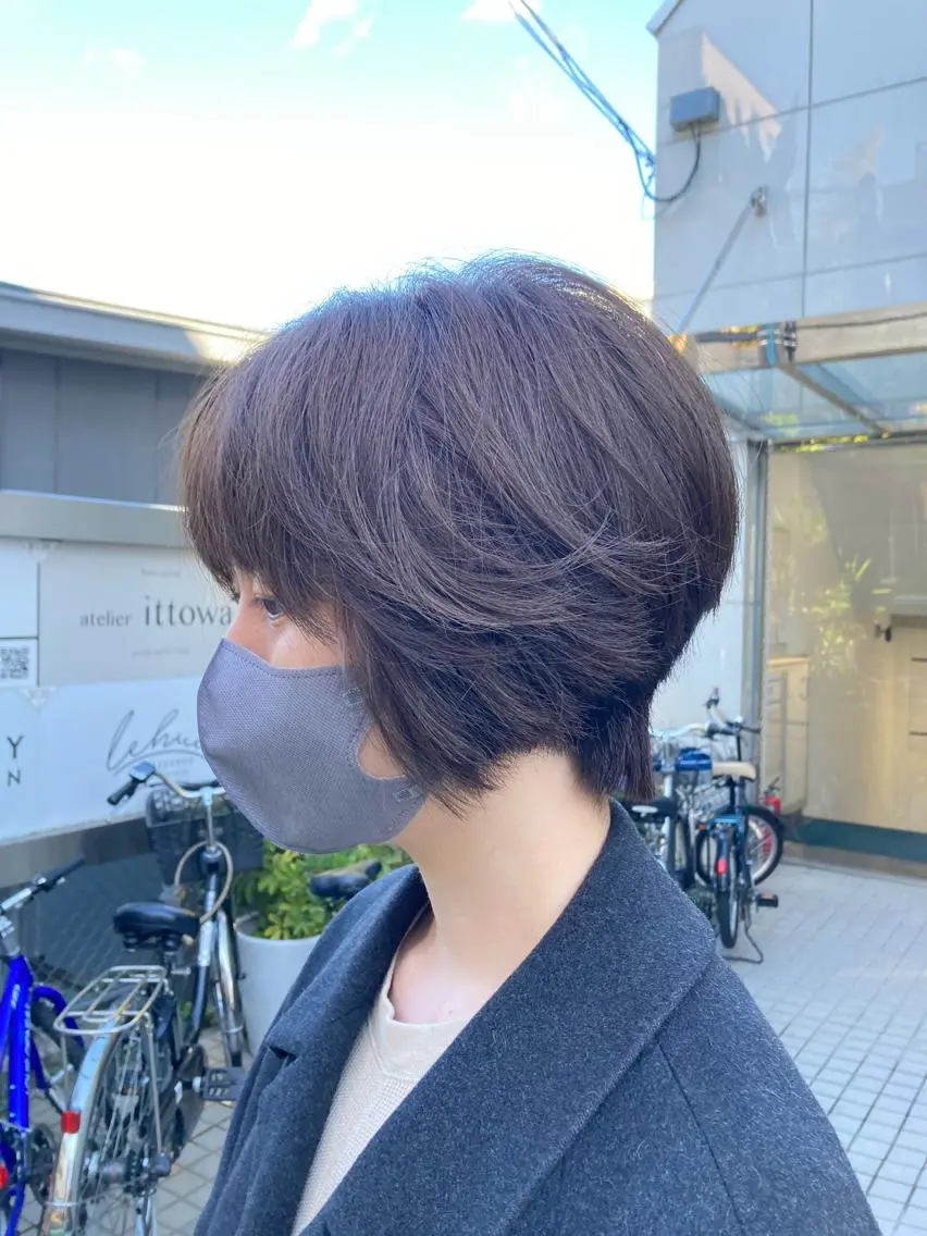 ショート カット ヘアカラー トリートメント 寺田 ゆりのヘアスタイル