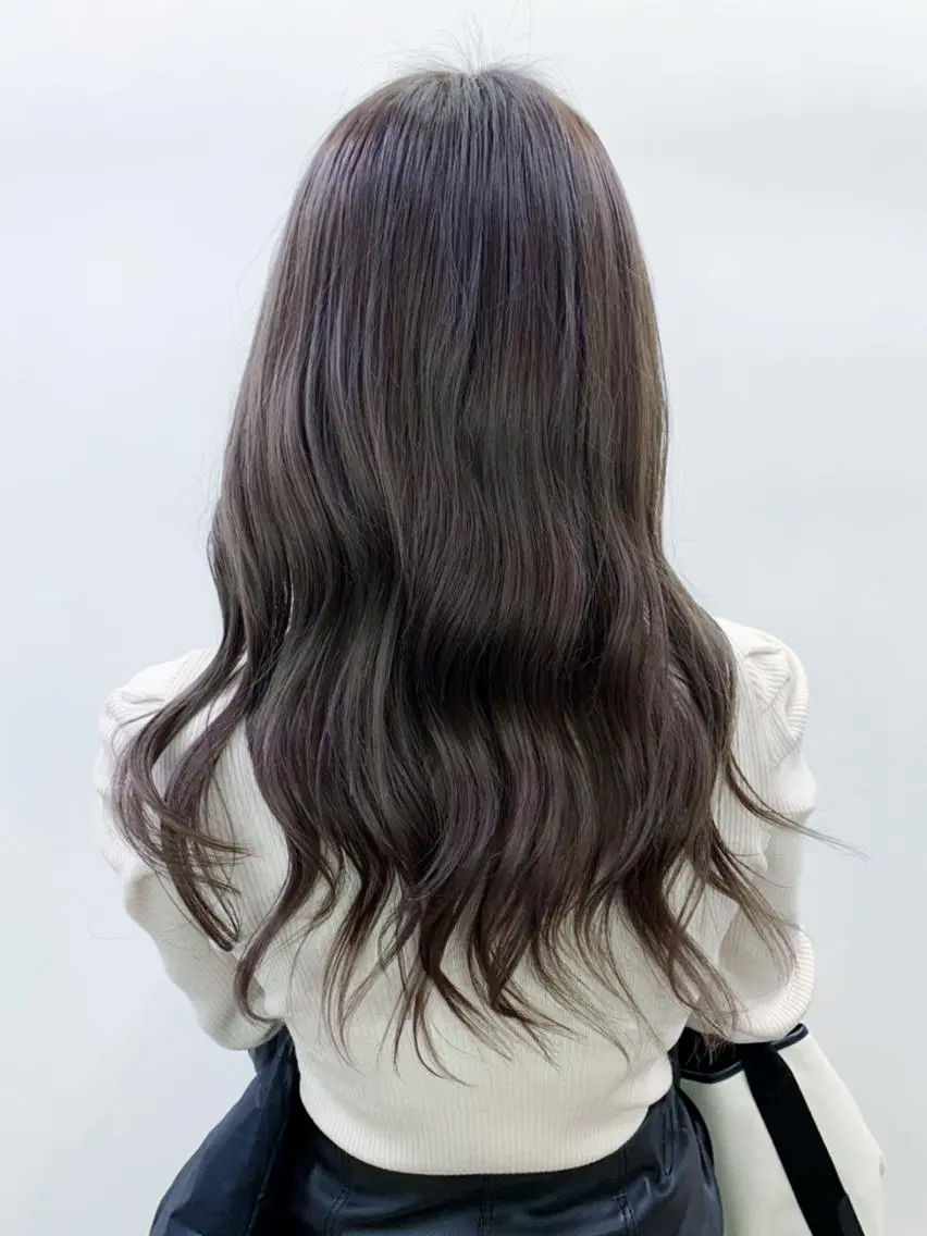 セミロング カラー パーマ ヘアアレンジ アッシュ ベージュカラー ITbyALBUM 浦和店のヘアスタイル