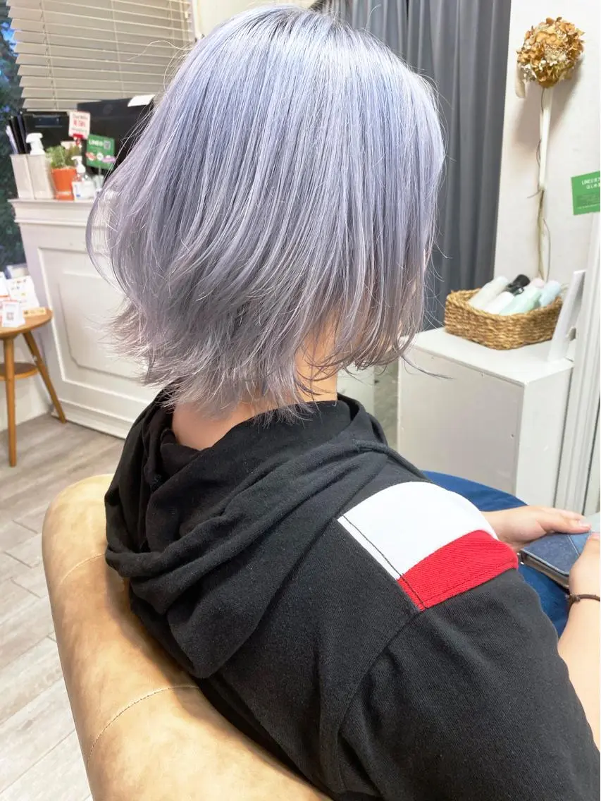 ショート カラー ブリーチ 三軒茶屋/髪質改善 やまなかのヘアスタイル