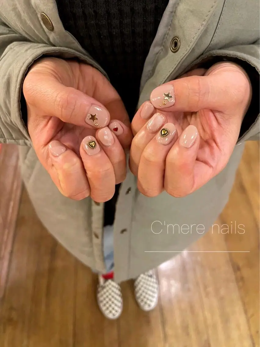 ネイル ハート ハンドネイル nouva nailsのネイルデザイン