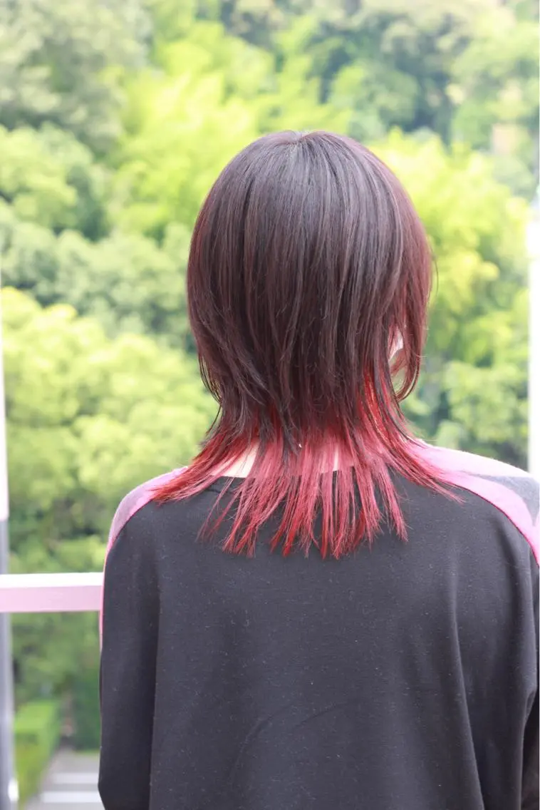ミディアム カラー レッドカラー ヘアカラー Viage （ビアージュ）のヘアスタイル