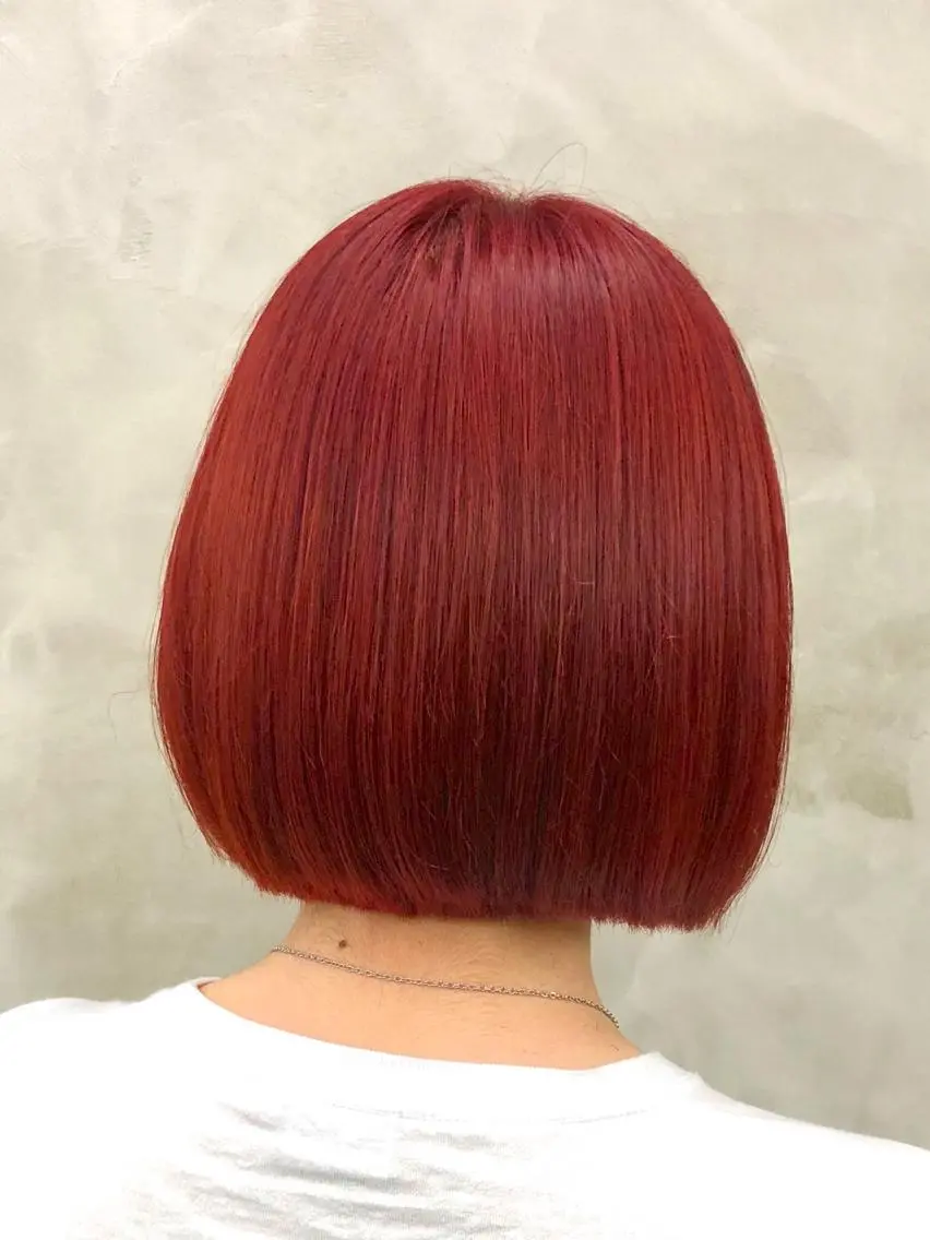 カラー ブリーチ ショート・ボブ 徳竹淳一のヘアスタイル