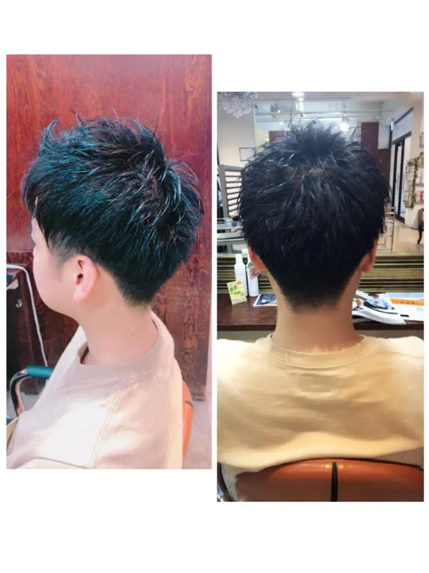 メンズ アップバング 品田 真里のヘアスタイル