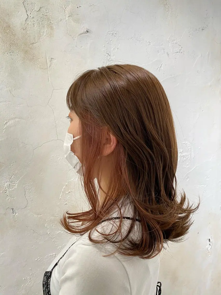 セミロング カラー 【透明感カラー】 harunaのヘアスタイル