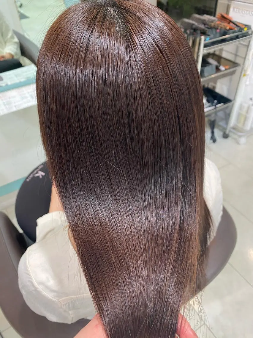 ロング 縮毛矯正 N°+aero 😊れいか😊のヘアスタイル