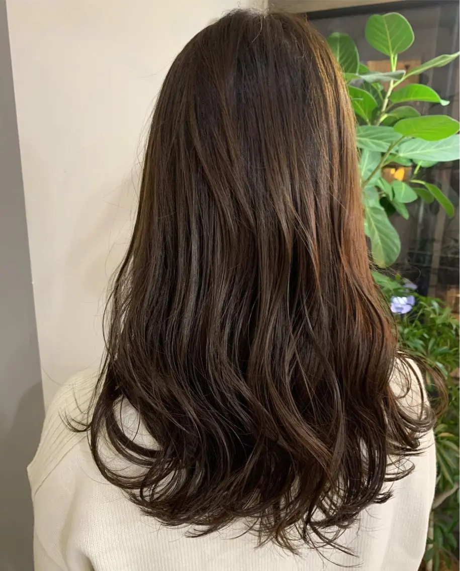 ロング カラー ヘアカラー 心斎橋韓国ボブ 好原良真のヘアスタイル