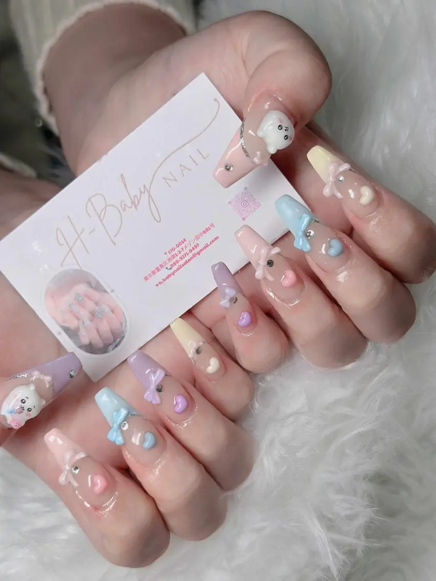 ネイル フレンチネイル ジェルネイル ハロウィン 韓国ネイル マグネットネイル ハンドネイル H.baby Nail Salonのネイルデザイン