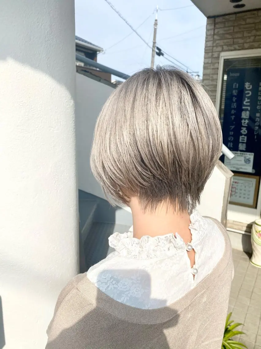 ショート カラー ショートヘア カット ヘアカラー トリートメント 永沼 真依のヘアスタイル