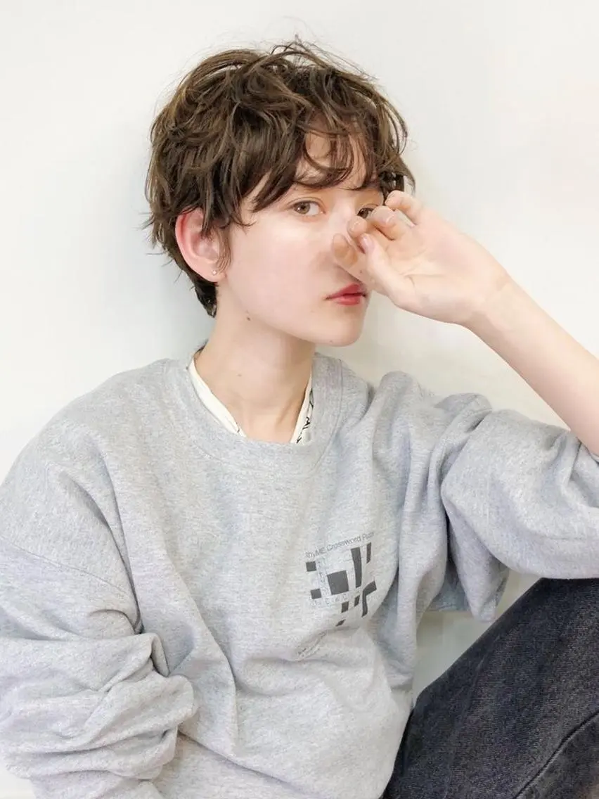 ショート パーマ メンズ MOMOKA💫 YARD【学芸大学】のヘアスタイル