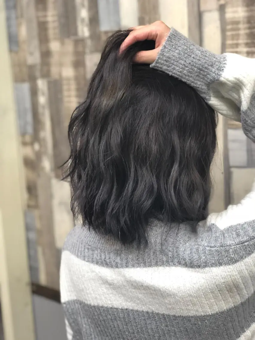 ショート カラー パーマ ヘアアレンジ グラデーションカラー 枝毛カット&髪質改善 満足NO.1岡しゃんのヘアスタイル