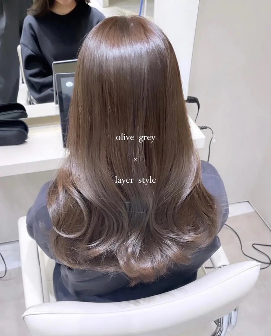 セミロング カラー カット ヘアカラー トリートメント k-two top stylist 林原のヘアスタイル
