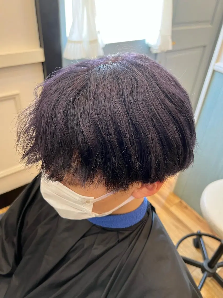 ショート カラー アッシュ ブルーカラー ブルーアッシュ 🐰ハイトーンカラー 畠山 渡🐰のヘアスタイル