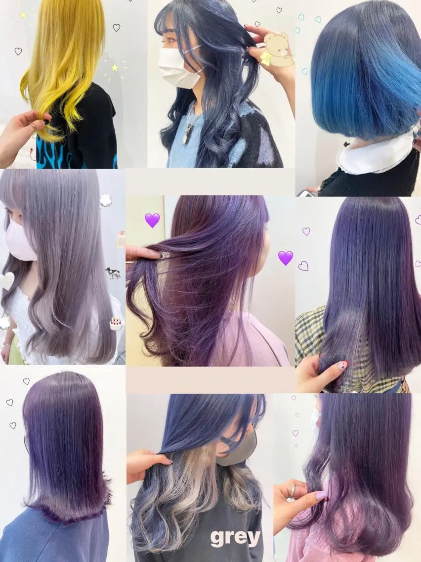 ミディアム カラー ブリーチ ラベンダーカラー ヘアカラー トリートメント 新宿駅近♡個室 ♡関口三都季🌜のヘアスタイル