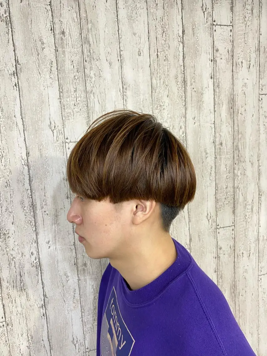 メンズ メンズ韓国風 マッシュ 勝河 怜楊のヘアスタイル
