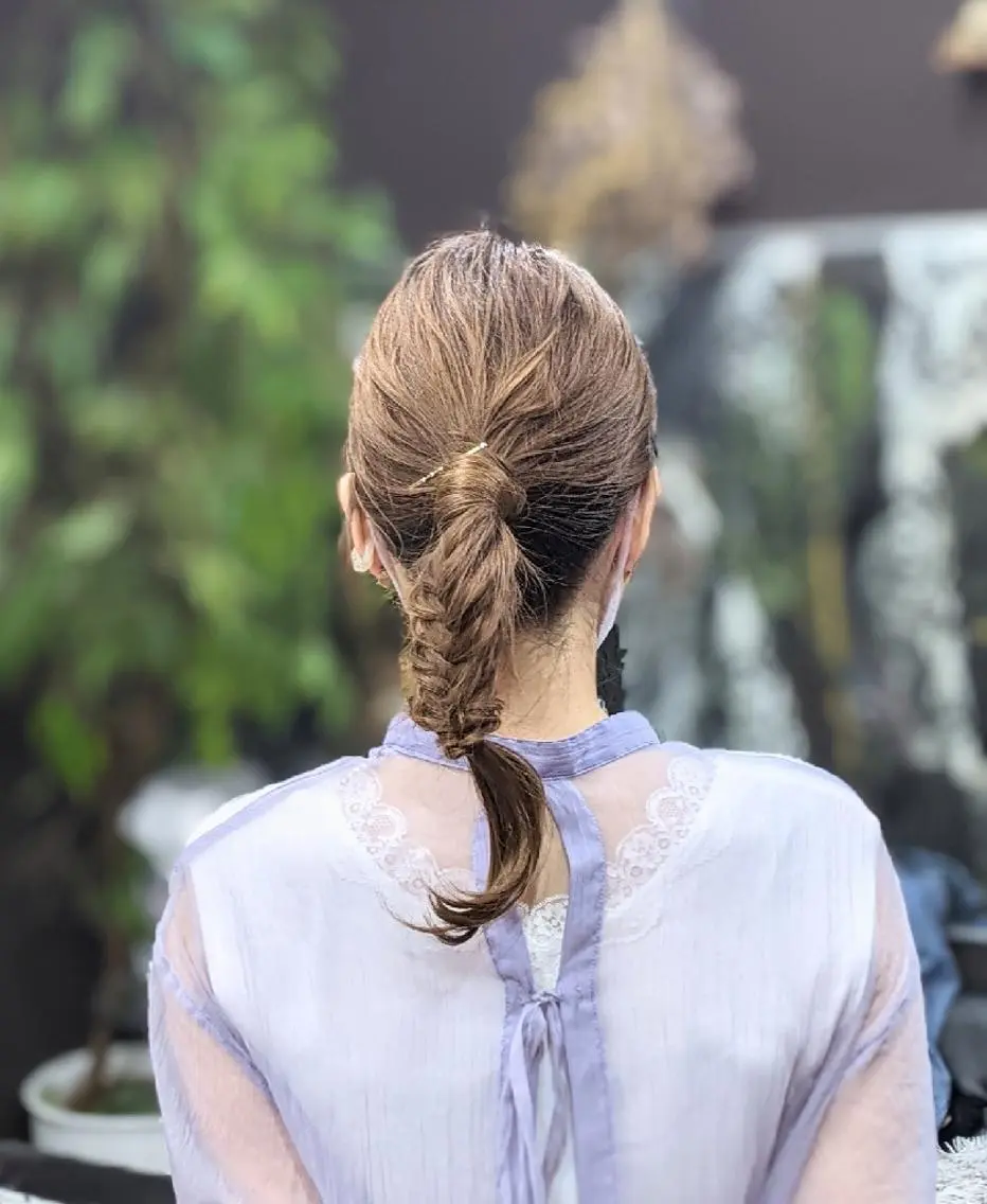 セミロング ヘアアレンジ HIKARI＠ Ruheplatzのヘアスタイル
