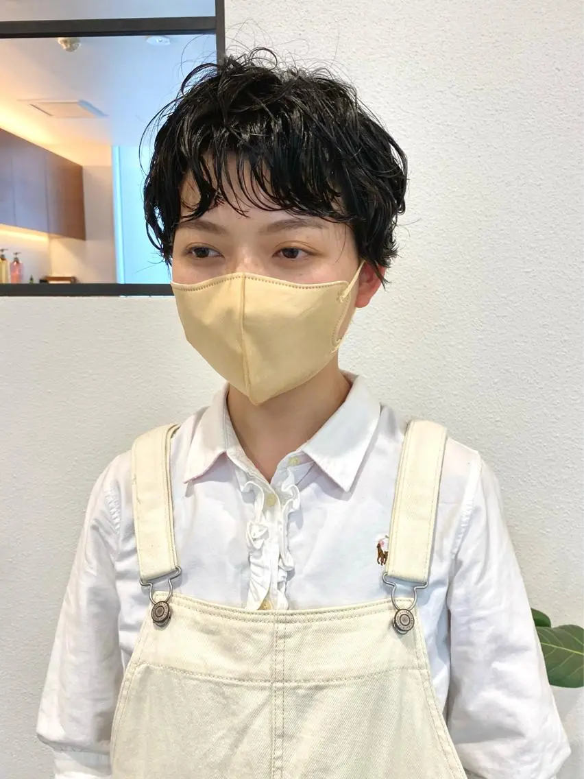 ショート ショート& パーマ　坂本のヘアスタイル