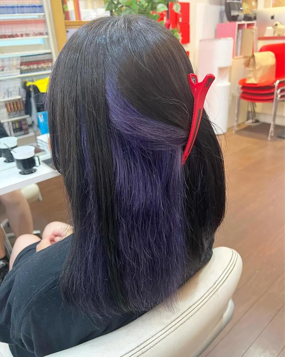 カラー ブルーカラー ヘアカラー まさき✂︎ /ブリーチカラーのヘアスタイル