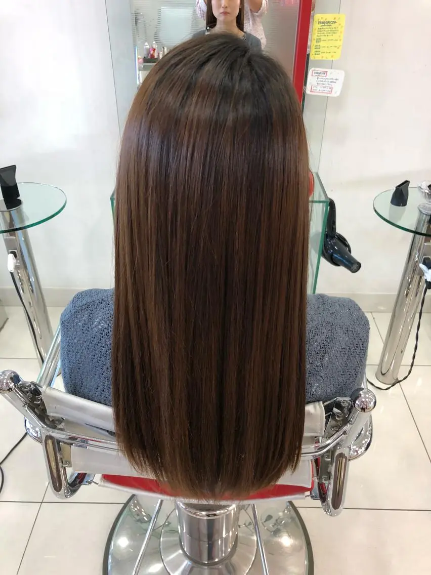 ロング パーマ 縮毛矯正 得能 雅人のヘアスタイル
