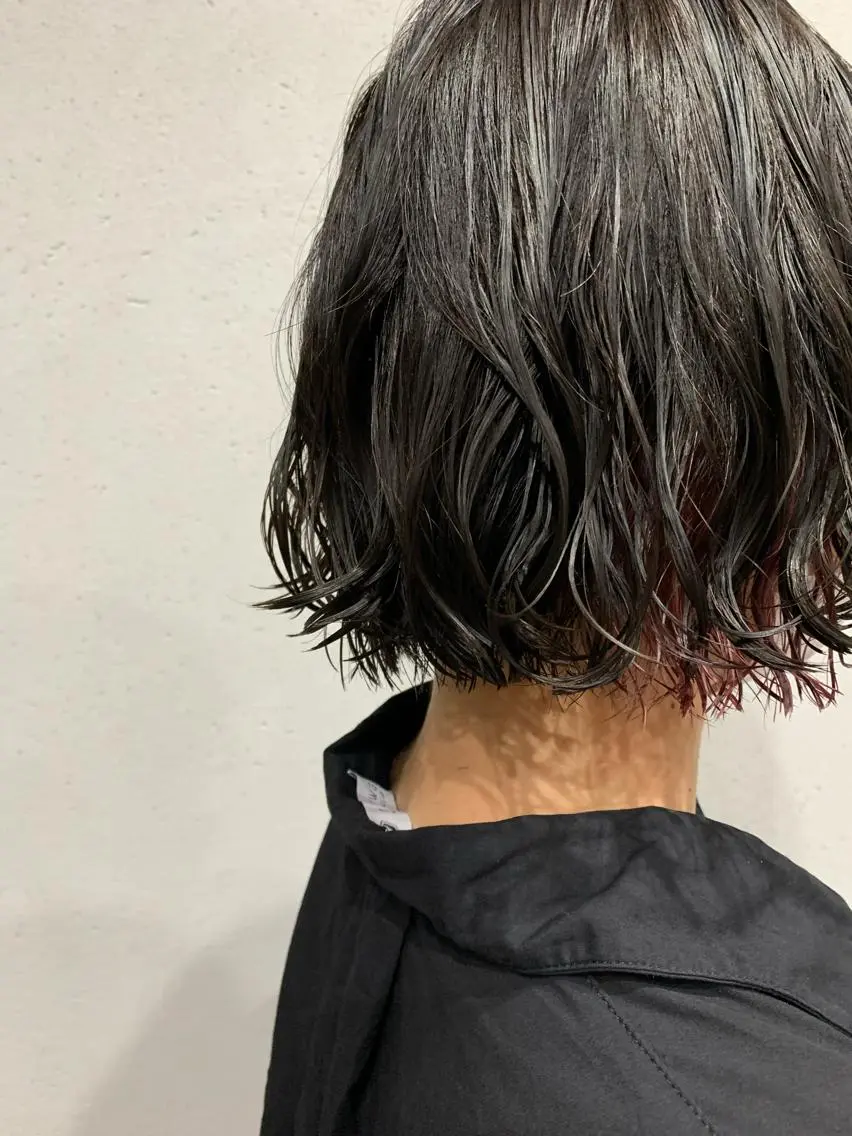 パーマ ボブパーマコテ巻き風 パーマNo1深江秀平のヘアスタイル
