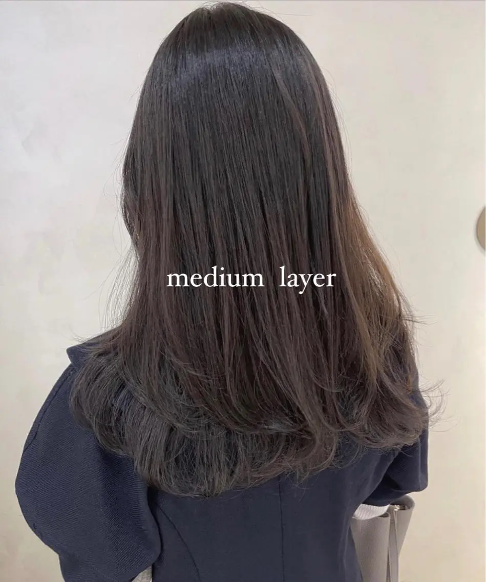 セミロング カット ヘアカラー k-two top stylist 林原のヘアスタイル