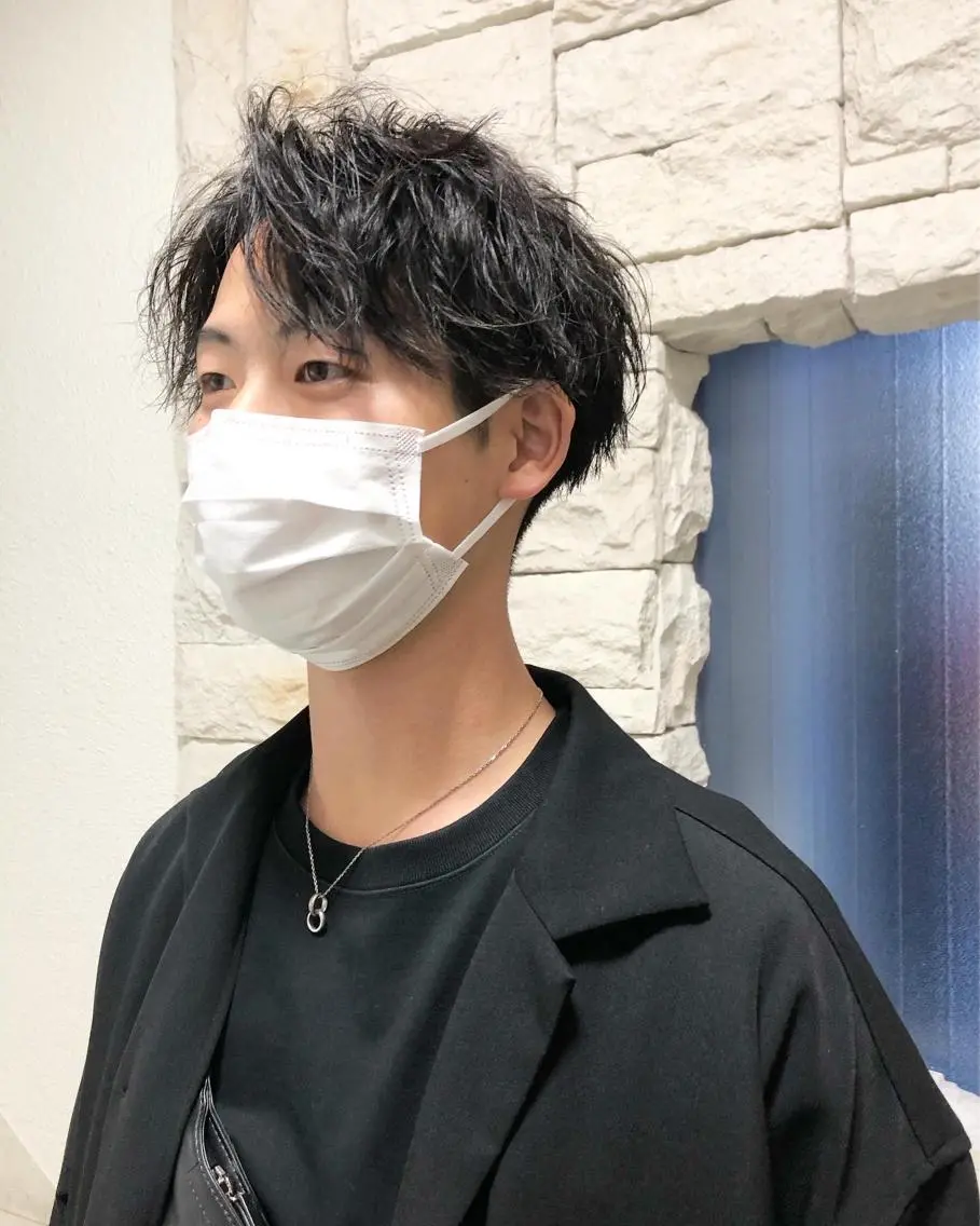 パーマ ヘアアレンジ メンズ カット パーマ トリートメント ヘアセット メンズ特化✂️栗原 侑也のヘアスタイル