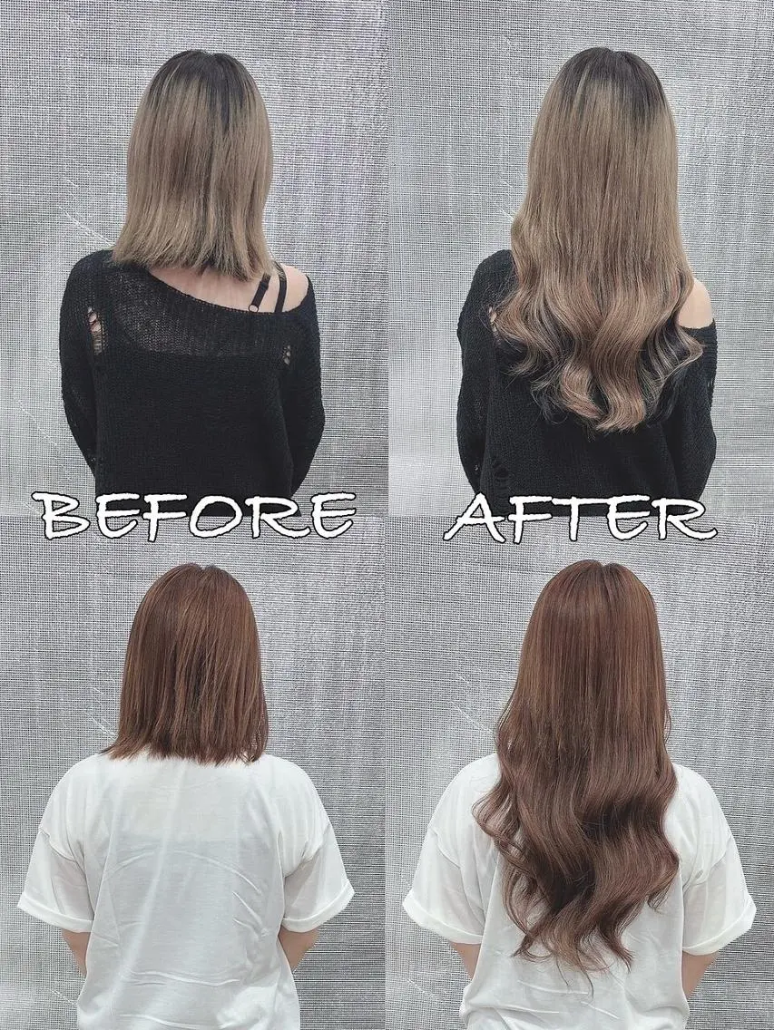 カラー ヘアアレンジ ロング シールエクステ バレイヤージュ ブリーチ ケアブリーチ ダブルカラー LIP 大阪本店 エクステ MISAのヘアスタイル