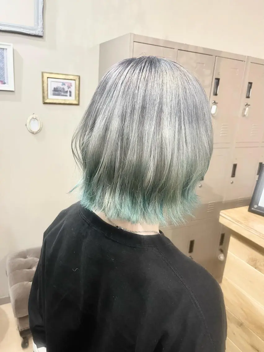 ミディアム カラー ヘアアレンジ S.BLOOM 川崎 翔哉のヘアスタイル