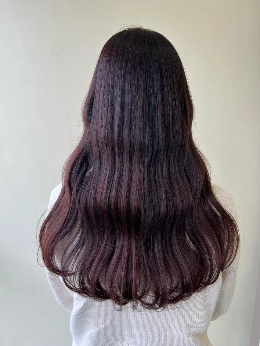 ロング カット ヘアカラー トリートメント レイヤーカット 🇰🇷SAYAのヘアスタイル