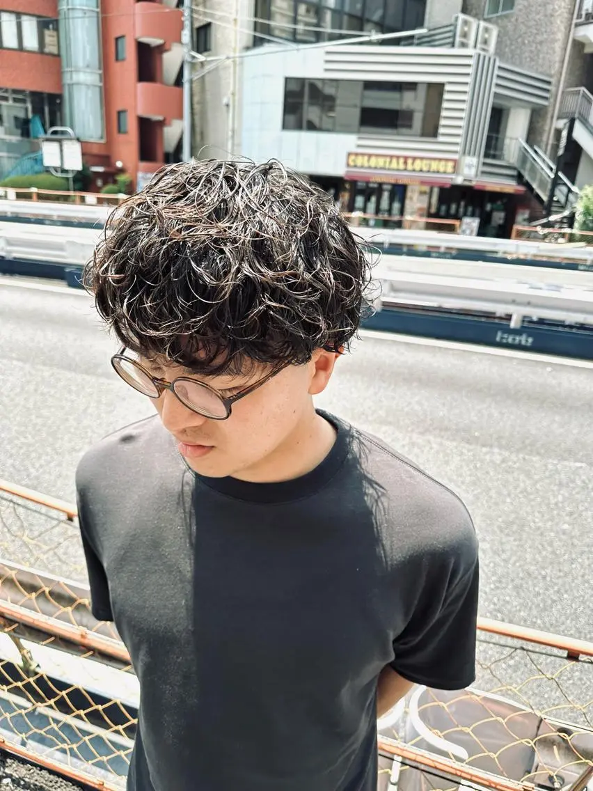 ショート パーマ メンズ カット パーマ トリートメント 💈メンズパーマ💈 ナカザワ リョウのヘアスタイル
