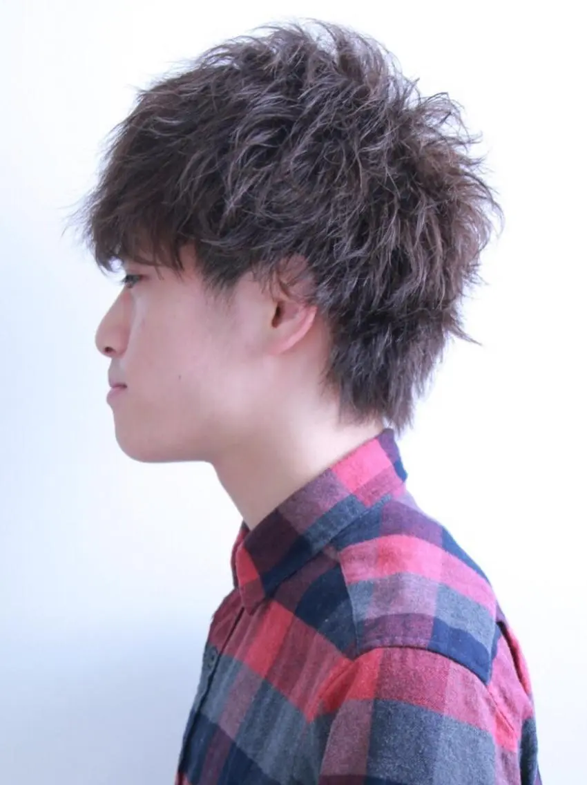 ショート カラー メンズ イルミナカラー メンズヘア特化 崎田 成人のヘアスタイル