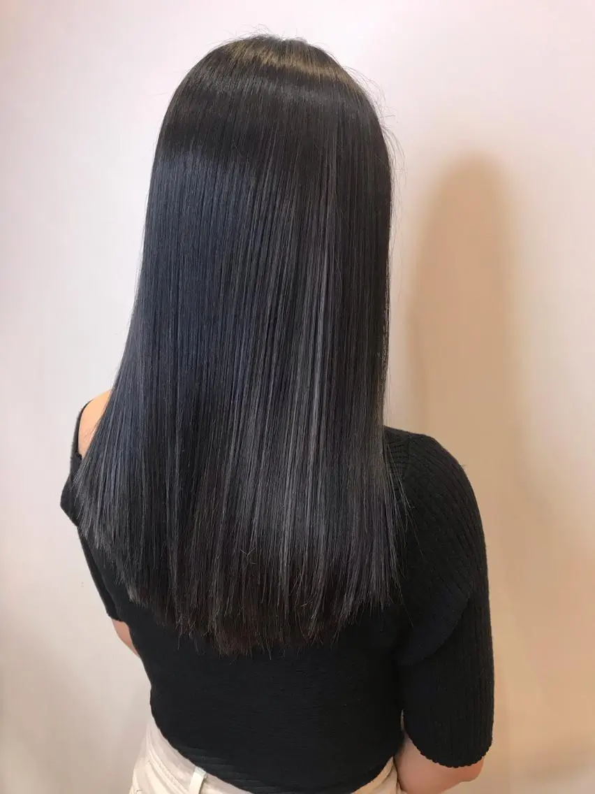 ロング カラー シールエクステ⭐️ オオミタクヤのヘアスタイル