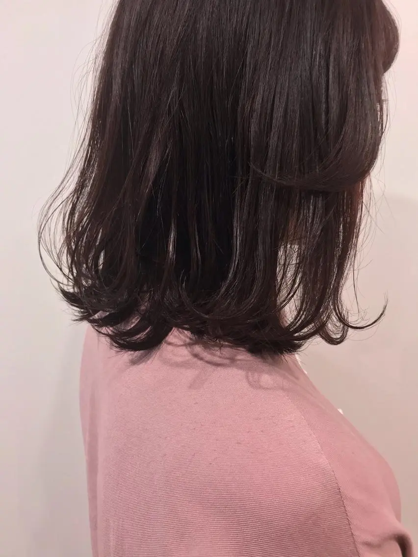 ショート カラー ラベンダーカラー レイヤー/大人ボブ 渡邉【日吉美容室】のヘアスタイル