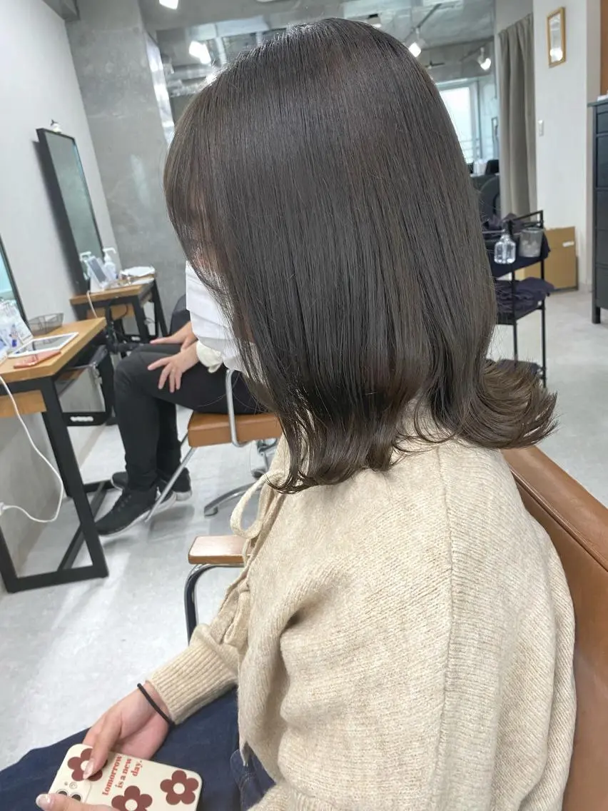 ロング カラー ヘアアレンジ 🌷FUKA🌷 まろやかハイトーンのヘアスタイル