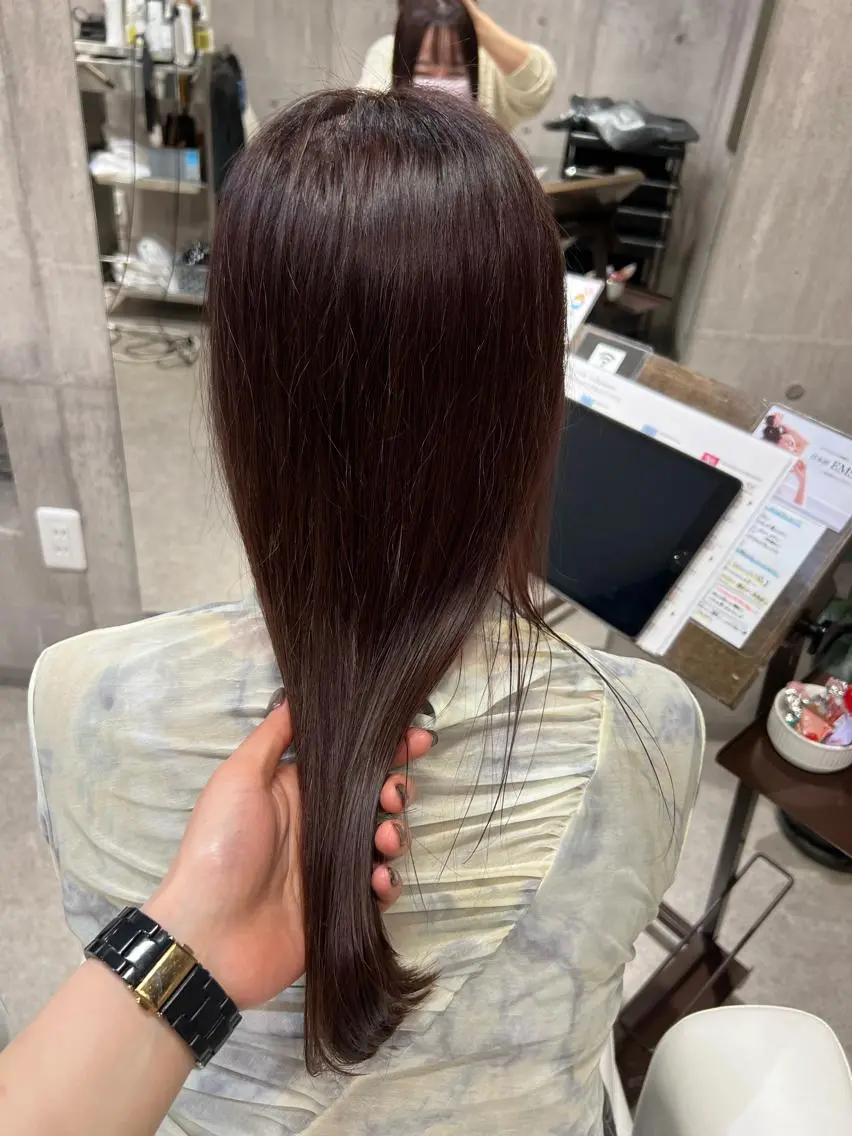 カラー ブラウンカラー ピンクカラー 和田 真由子のヘアスタイル