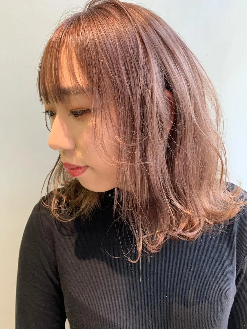 セミロング カラー カット ヘアカラー トリートメント ヘアセット 怪我のため6月末 復帰予定田中瑞希🍃のヘアスタイル
