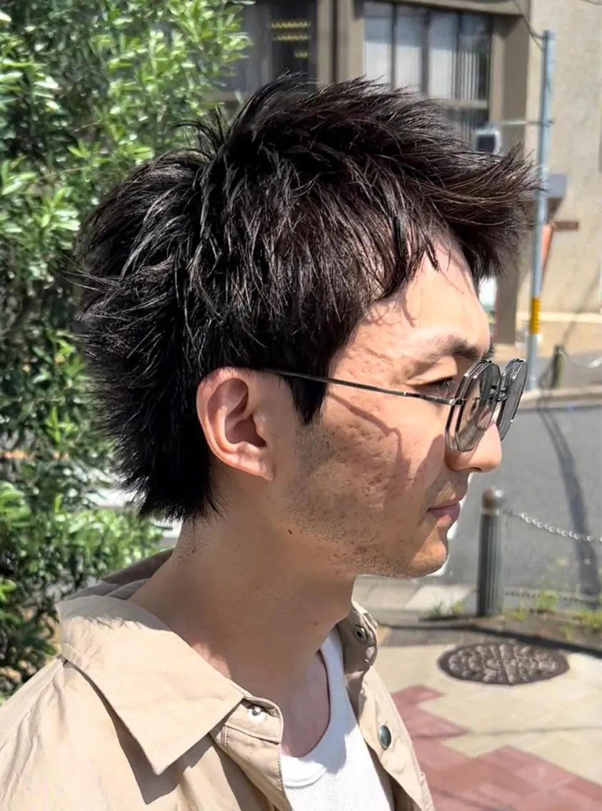 ショート メンズ スパイキーショート ショートヘア メンズパーマ職人 加藤 弘貴のヘアスタイル