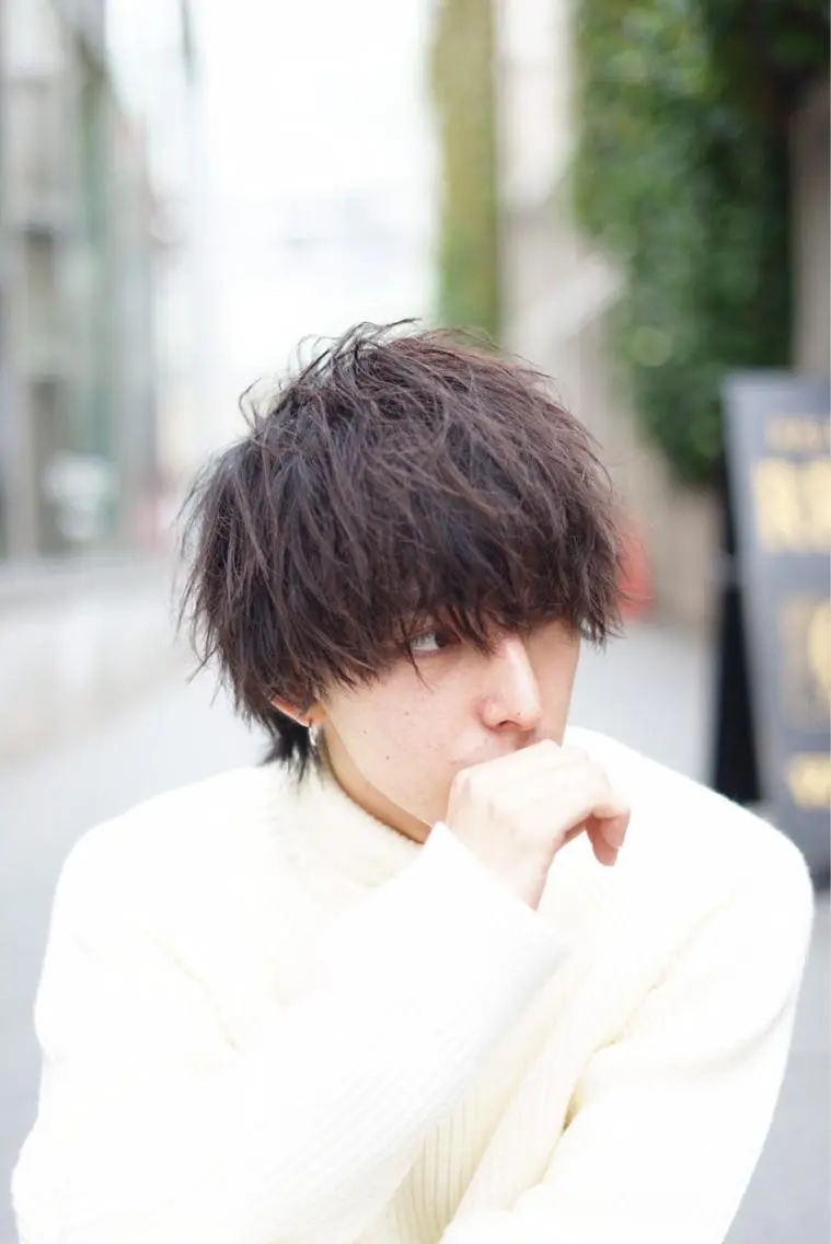 ショート カラー メンズ メンズパーマ特化 TAIGAのヘアスタイル