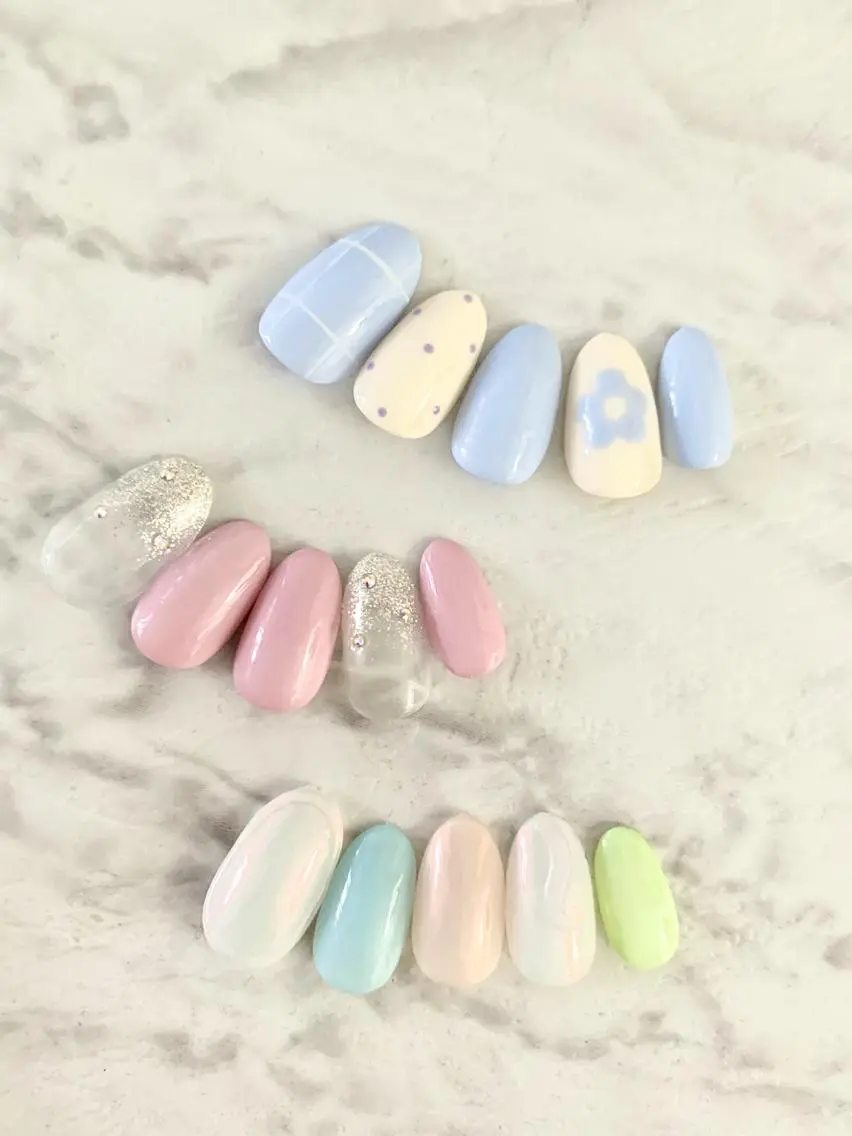 ネイル 韓国ネイル ニュアンスネイル シンプルネイル NAIL 🎀 AIRIのネイルデザイン