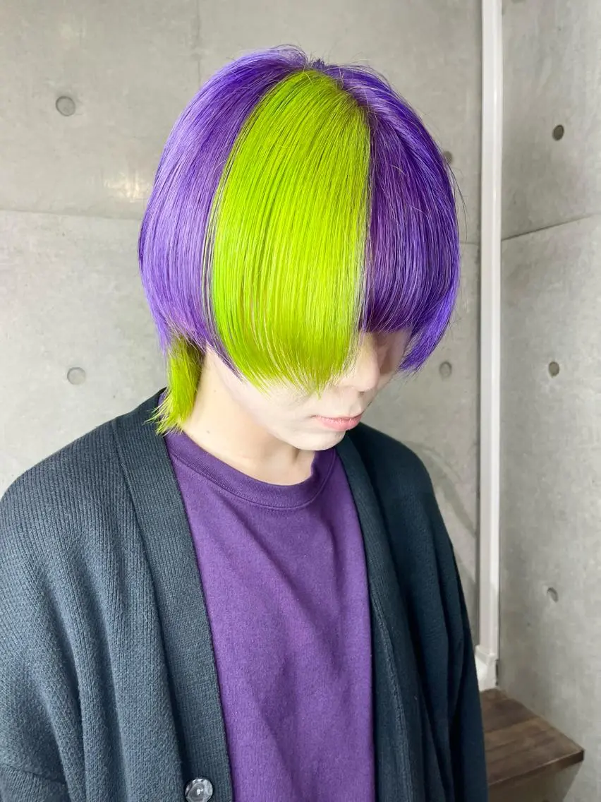 カラー デザインカラー ヘアカラー トリートメント Kazu 🌠名古屋 ハイトーン/レイヤーのヘアスタイル