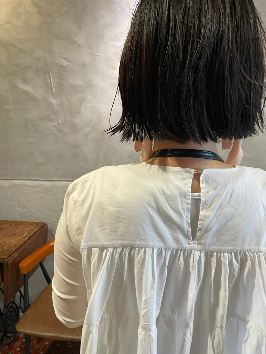 ミディアム カット ayane⭐️ボブ・ ショート・パーマのヘアスタイル