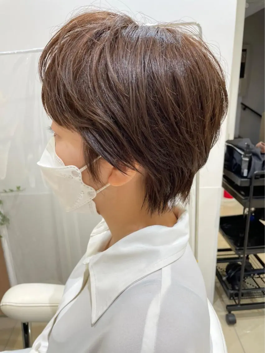 ショート カラー 🩵波巻き/ツイスパ HARU💎のヘアスタイル