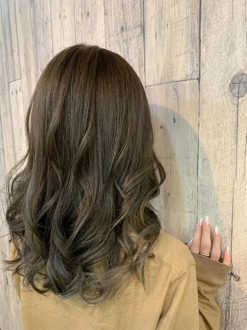 ロング カット 縮毛矯正 トリートメント 川野 賢のヘアスタイル