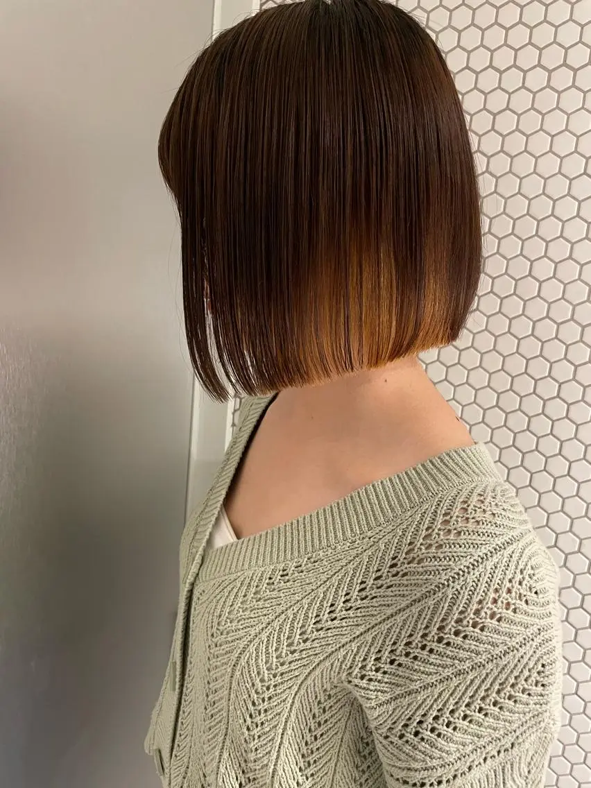 ショート ボブ SIGN店長中村 レイヤーカット募集のヘアスタイル