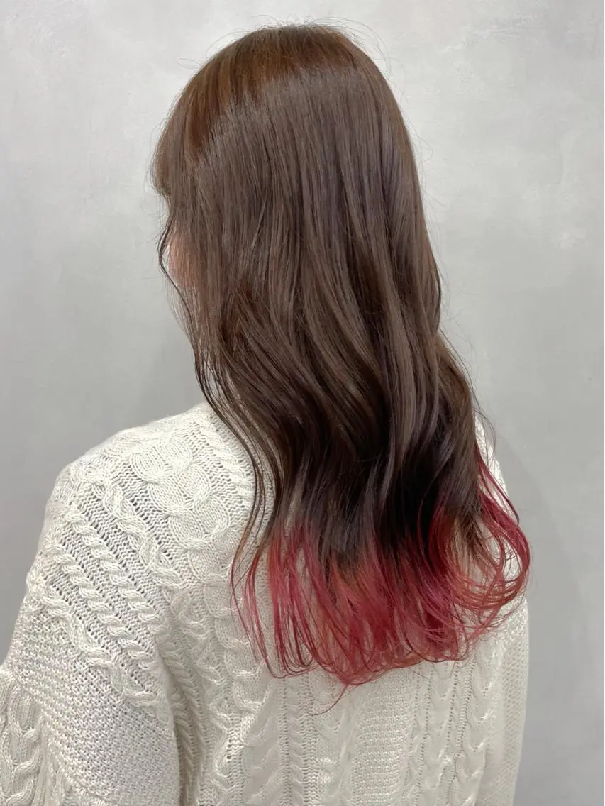 ロング カラー ブリーチ ケアブリーチ 🦋レイヤーカット ミドリカワ🦋のヘアスタイル