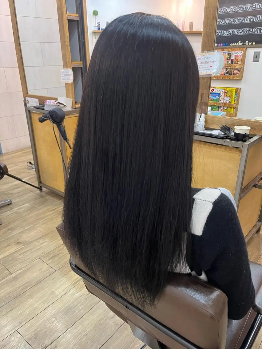 ロング カラー カット 縮毛矯正 似合わせ/ブリーチ/ 髪質改善/ミクෆ‪のヘアスタイル